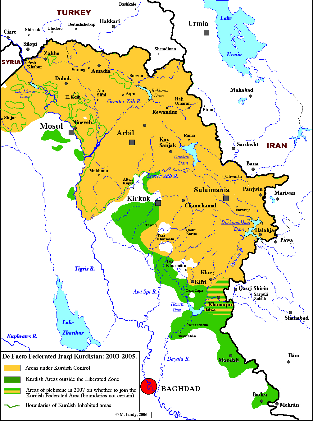 map kurdistan