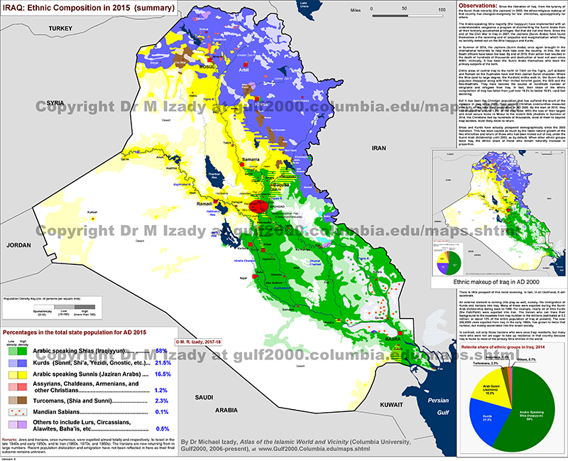 political map of iraq