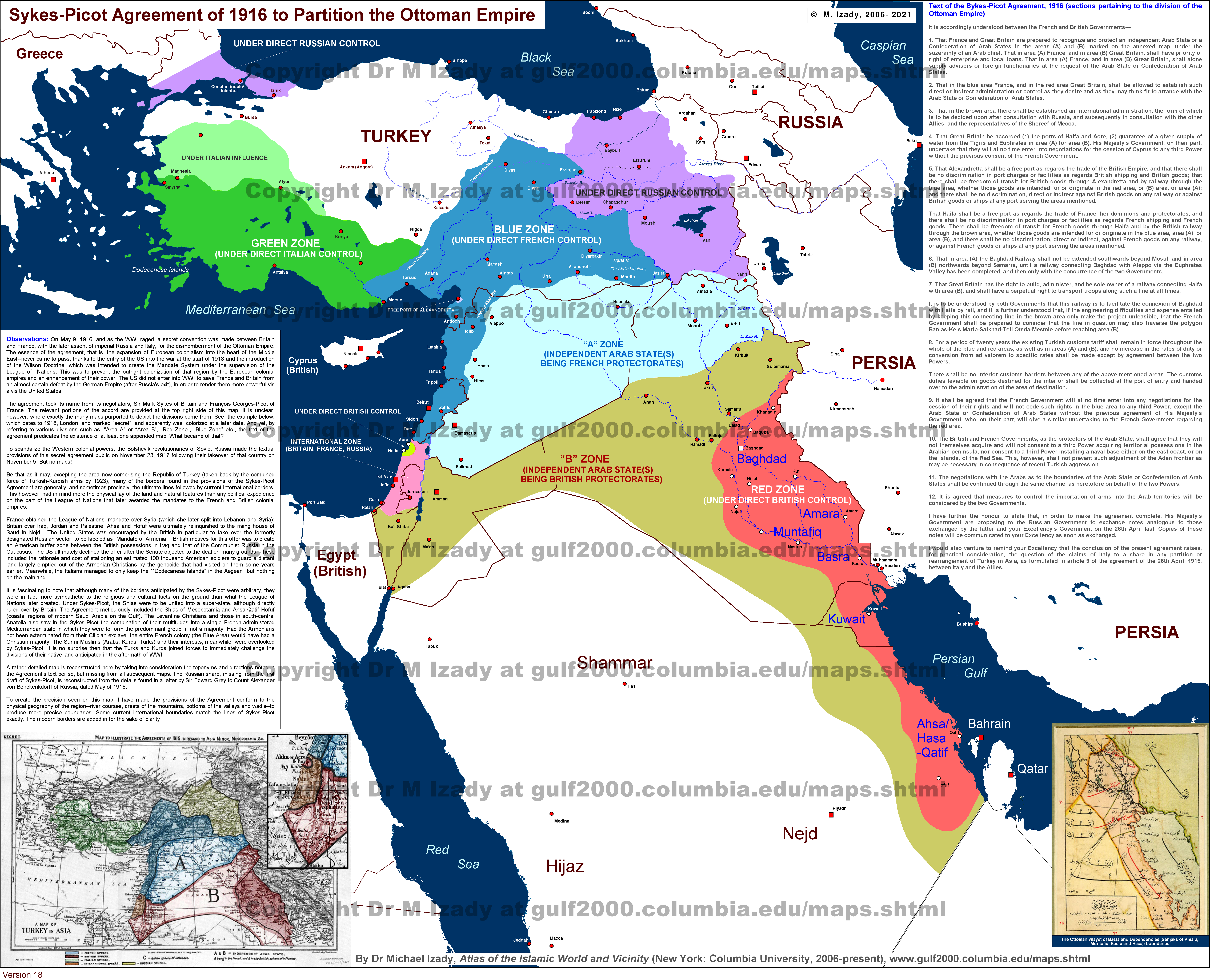 Sykes-Picot Agreement, Map, History, & Facts